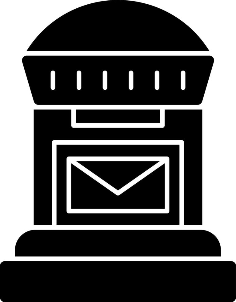 Postbox Vector Icon Design