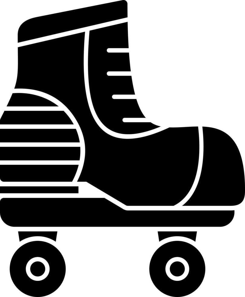 Roller Skate Vector Icon Design