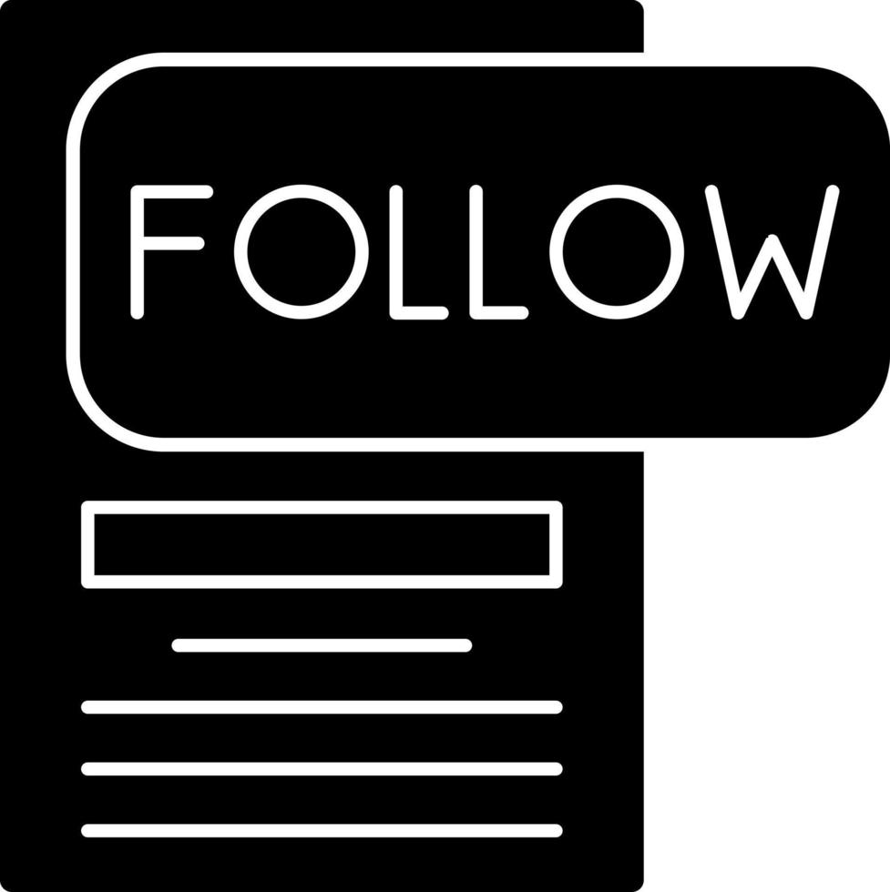 Follow Vector Icon Design