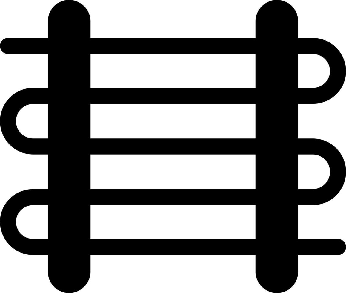 Towel Rail Vector Icon Design