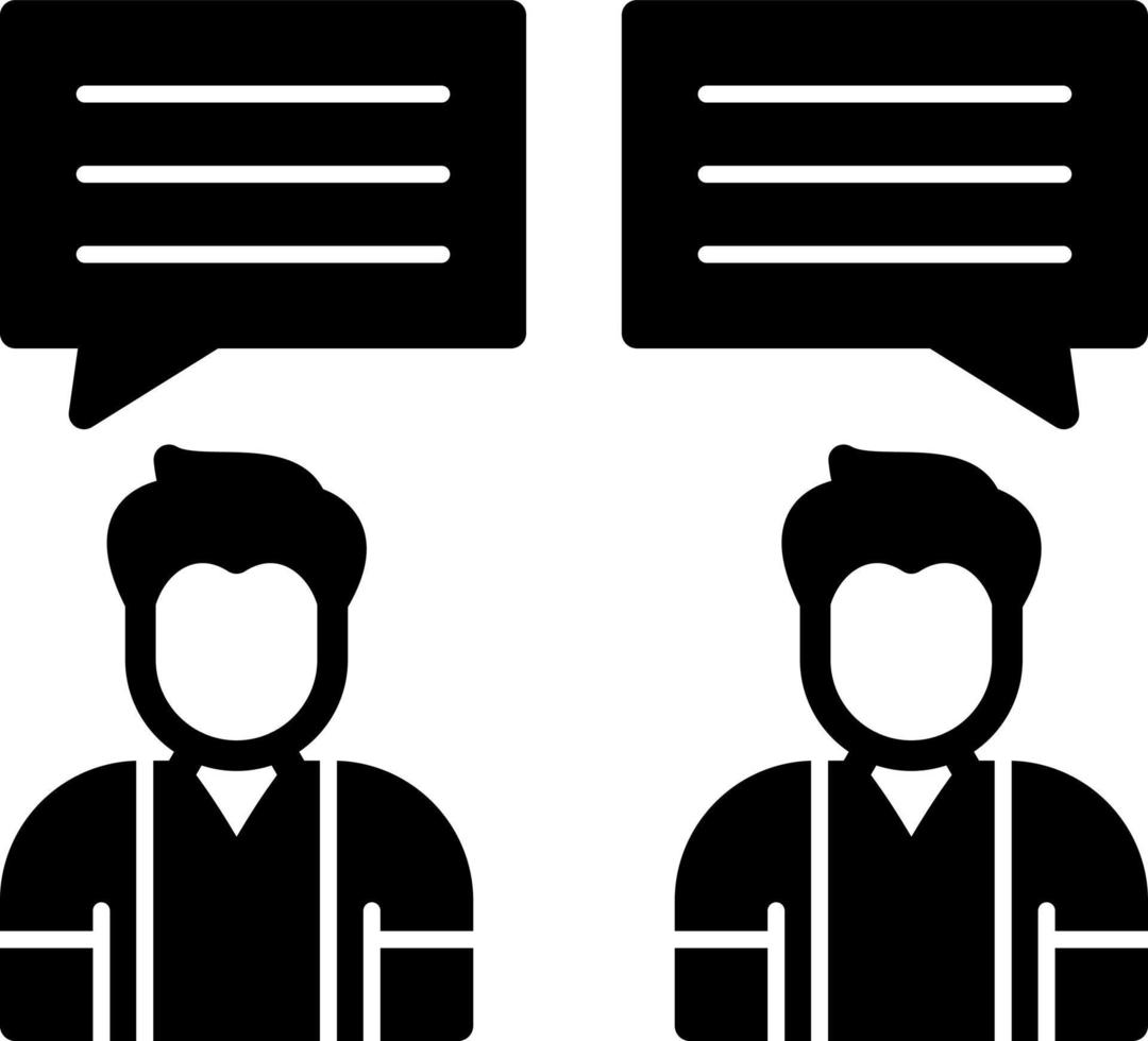 Debate Vector Icon Design