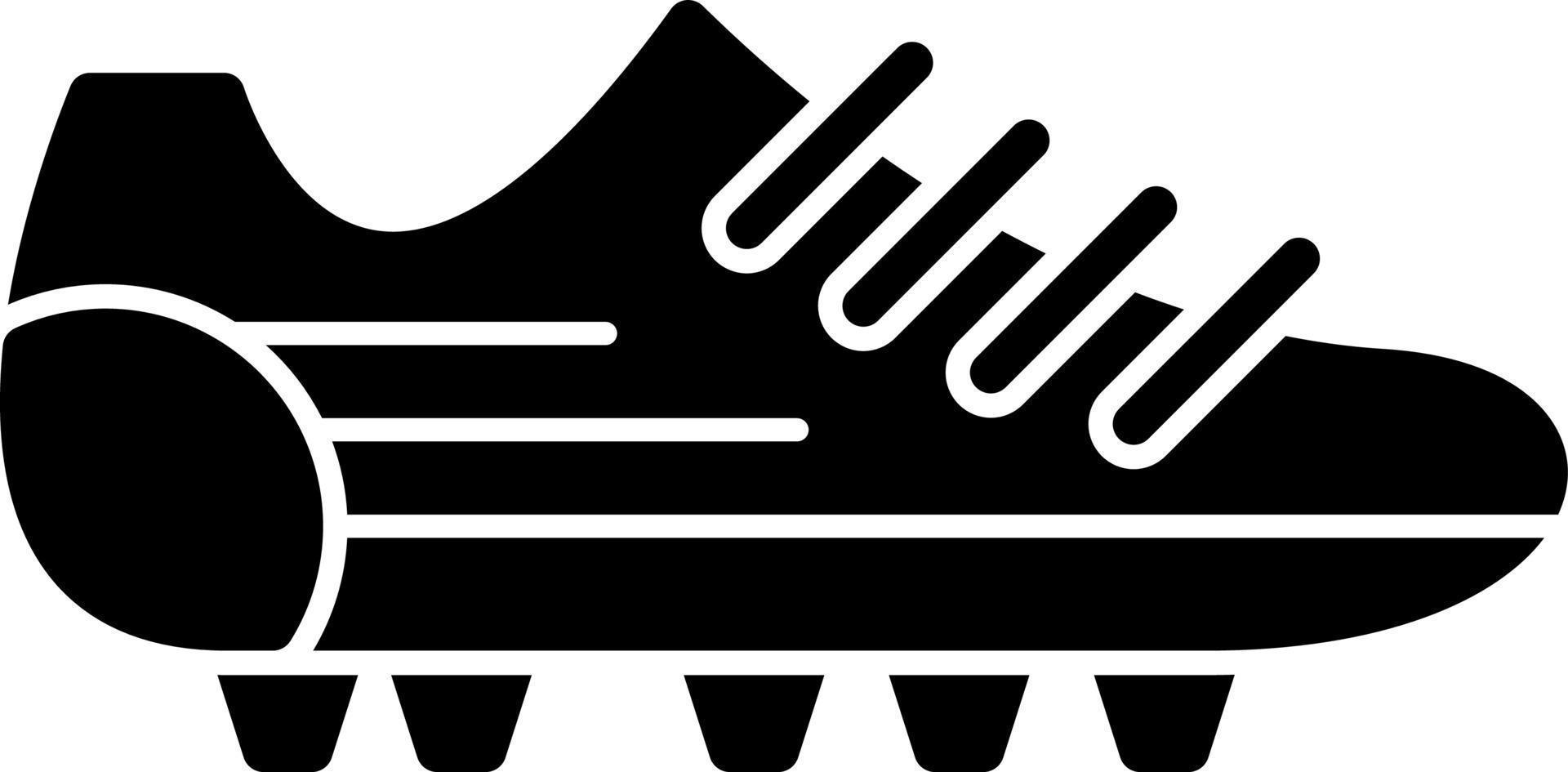 diseño de icono de vector de zapatos de fútbol