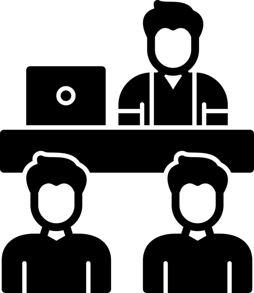 Interview Vector Icon Design