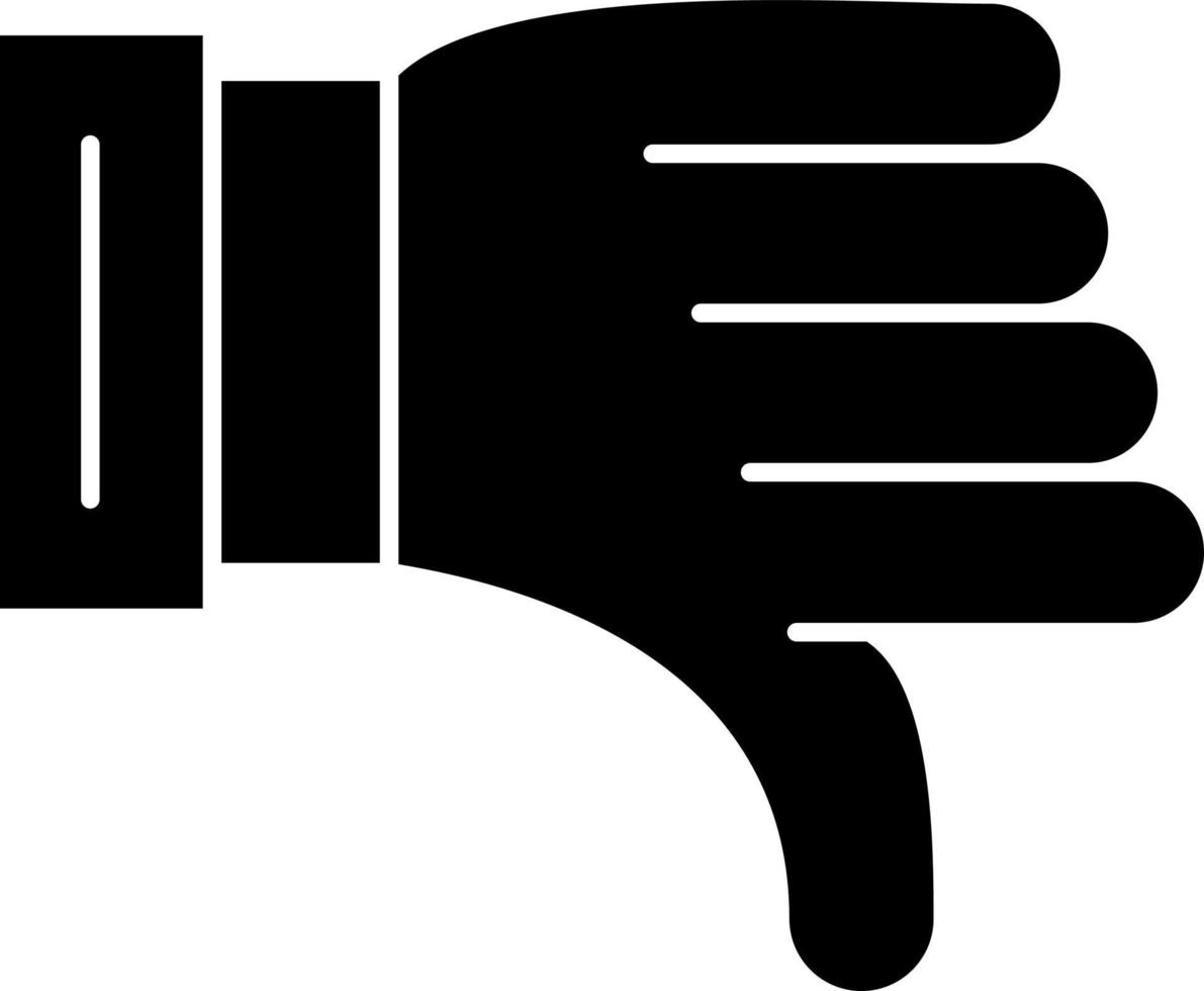 Thumbs Down Vector Icon Design