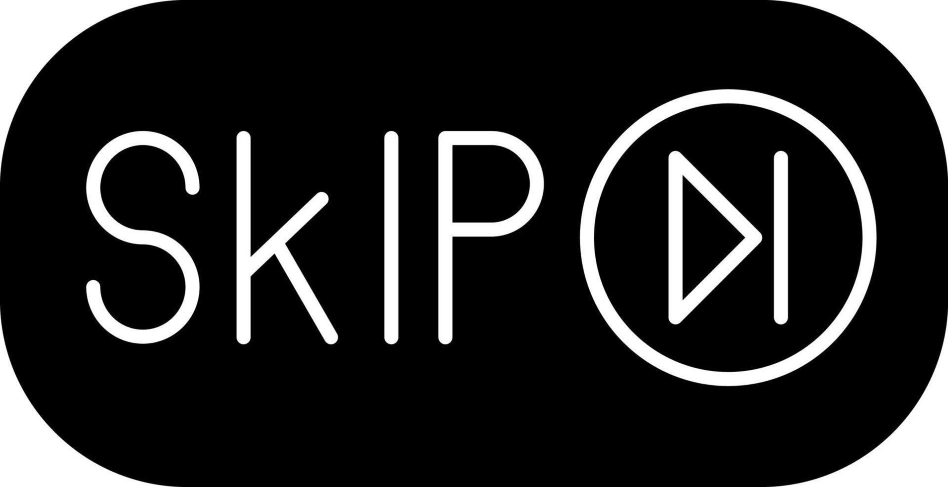 Skip Ad Vector Icon Design