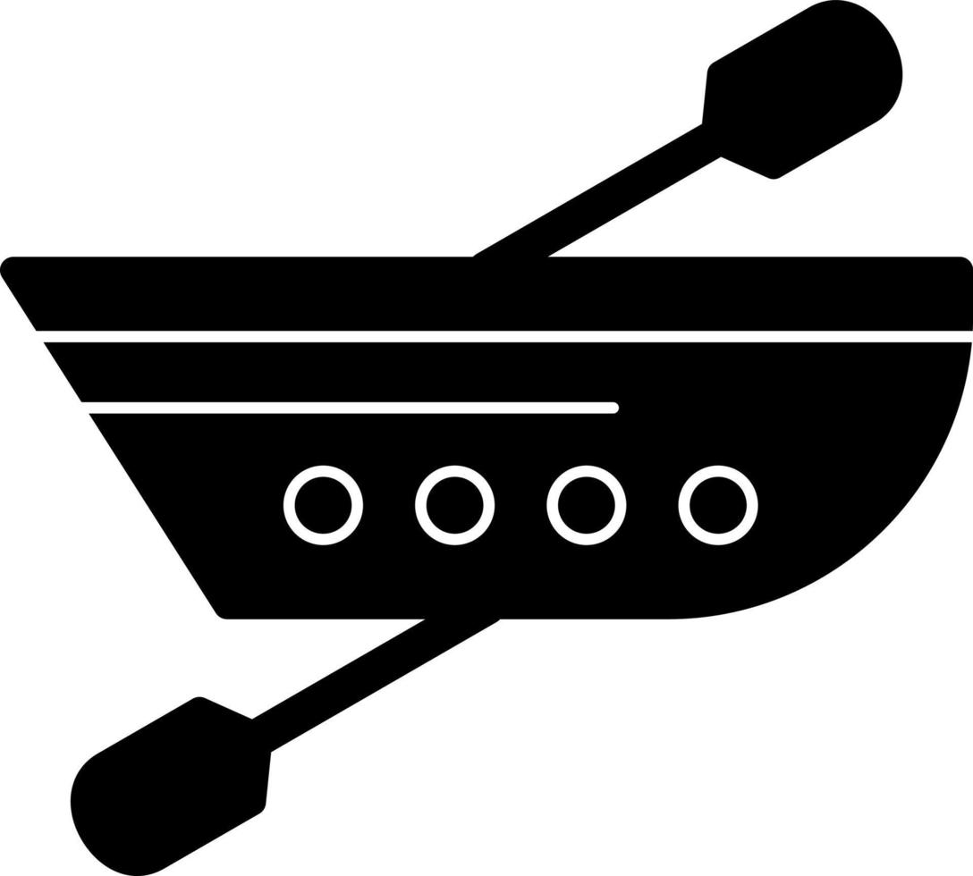 Canoeing Vector Icon Design