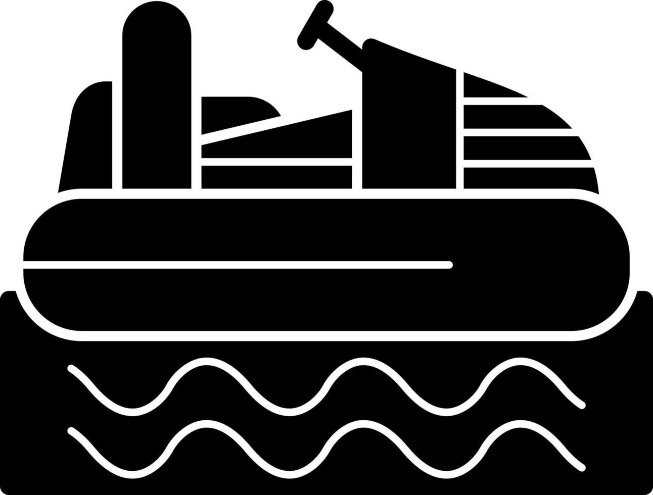 Bumper Boat Vector Icon Design