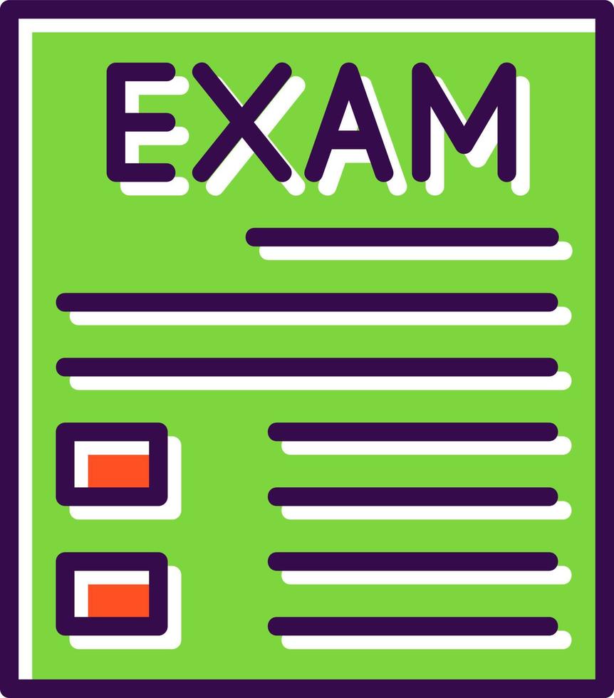 diseño de icono de vector de examen