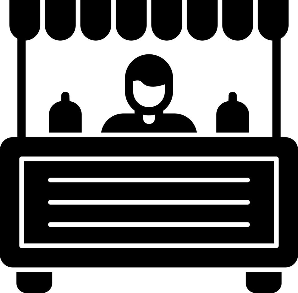 Booth Vector Icon Design