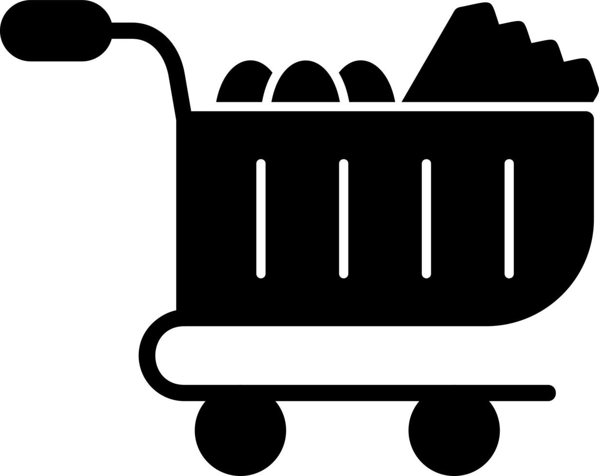 Food Cart Vector Icon Design