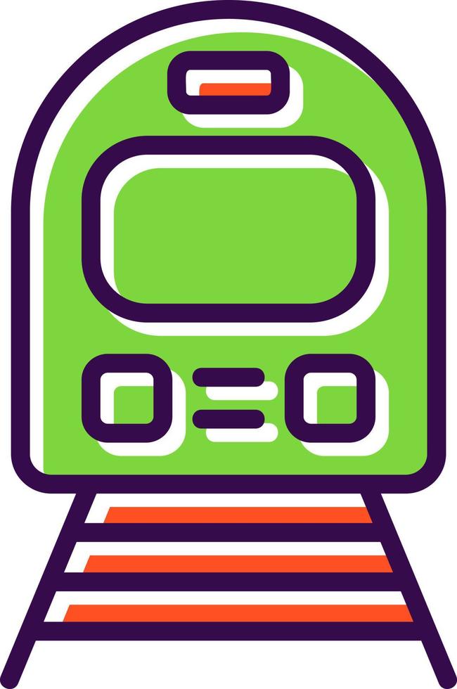 diseño de icono de vector de tren