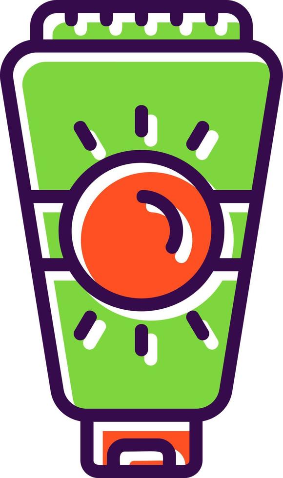 diseño de icono de vector de crema solar