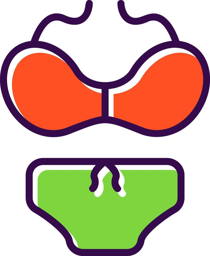 Swimsuit Vector Icon Design