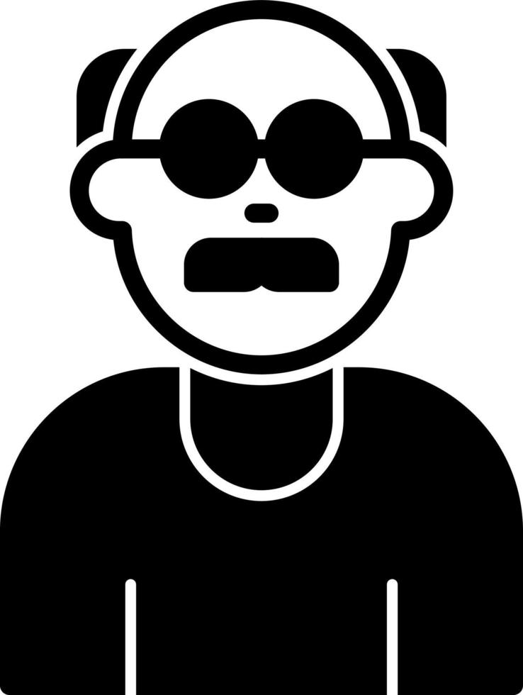 Old Man Vector Icon Design