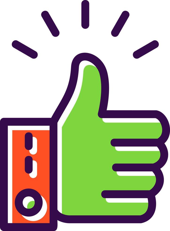 Thumbs Up Vector Icon Design