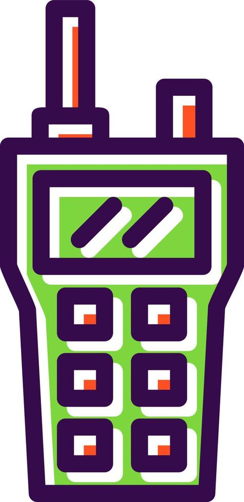 Walkie Talkie Vector Icon Design