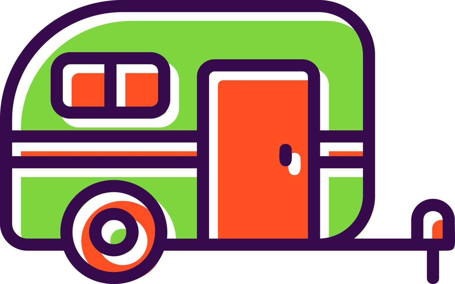 Caravan Vector Icon Design