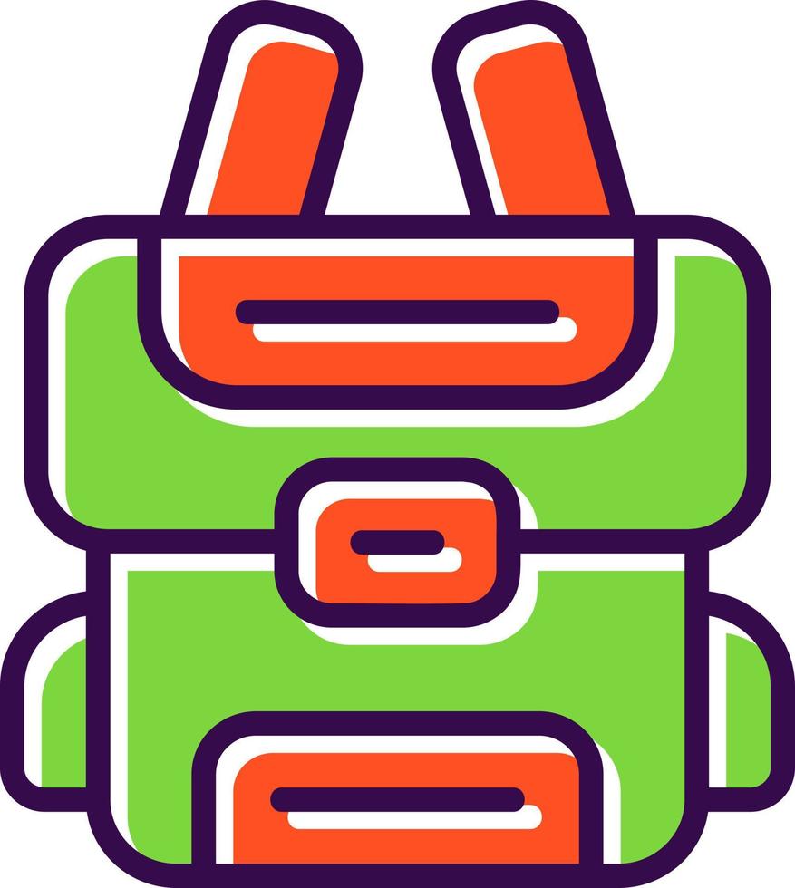Backpack Vector Icon Design