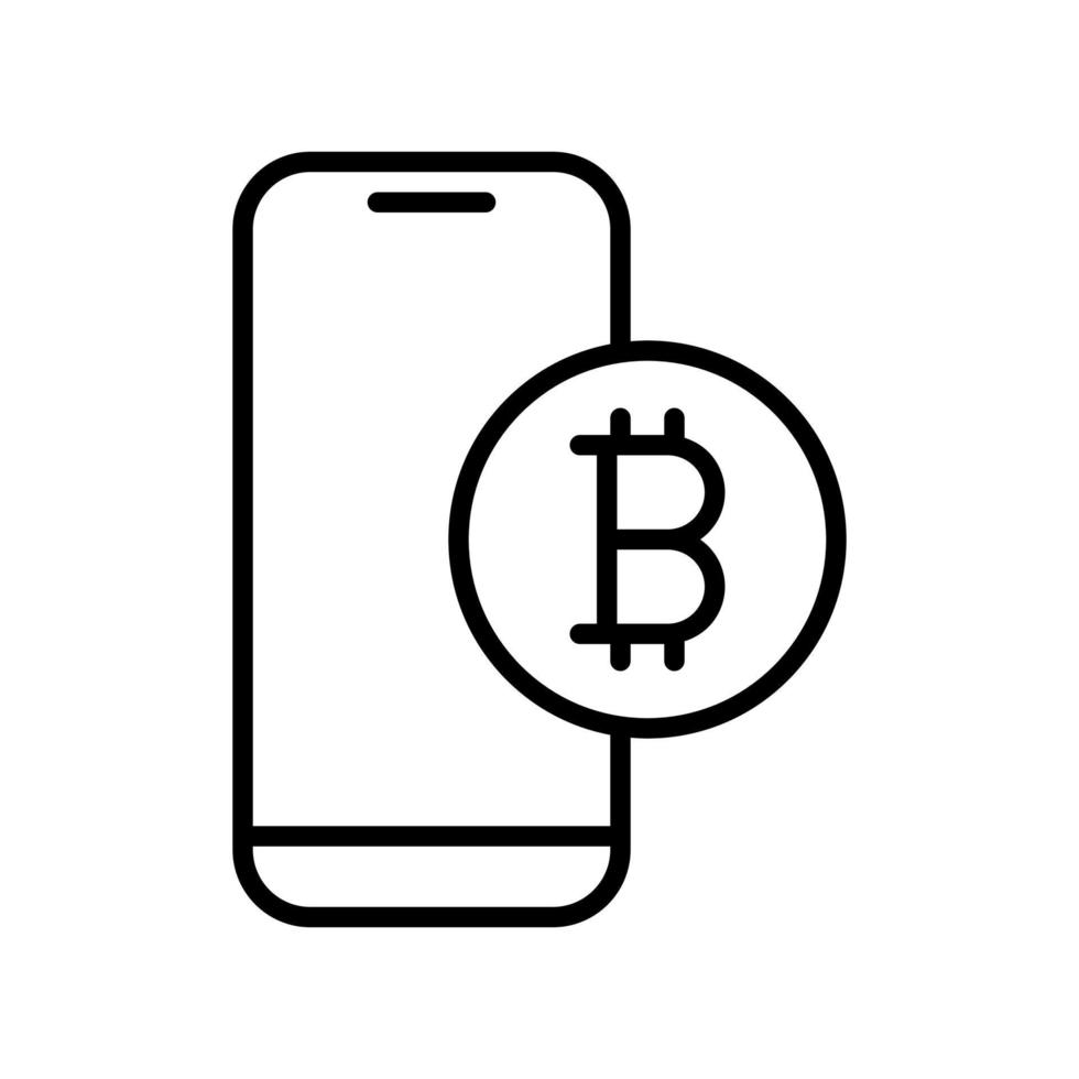 cripto currency finance icon flat line style vector for graphic and web design