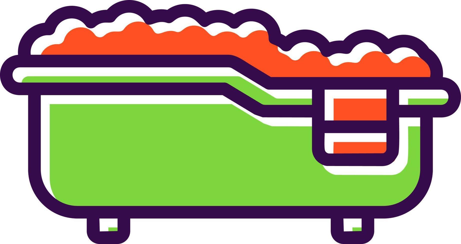 Bathtub Vector Icon Design