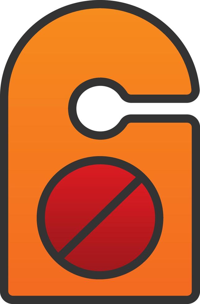 Do Not Disturb Vector Icon Design