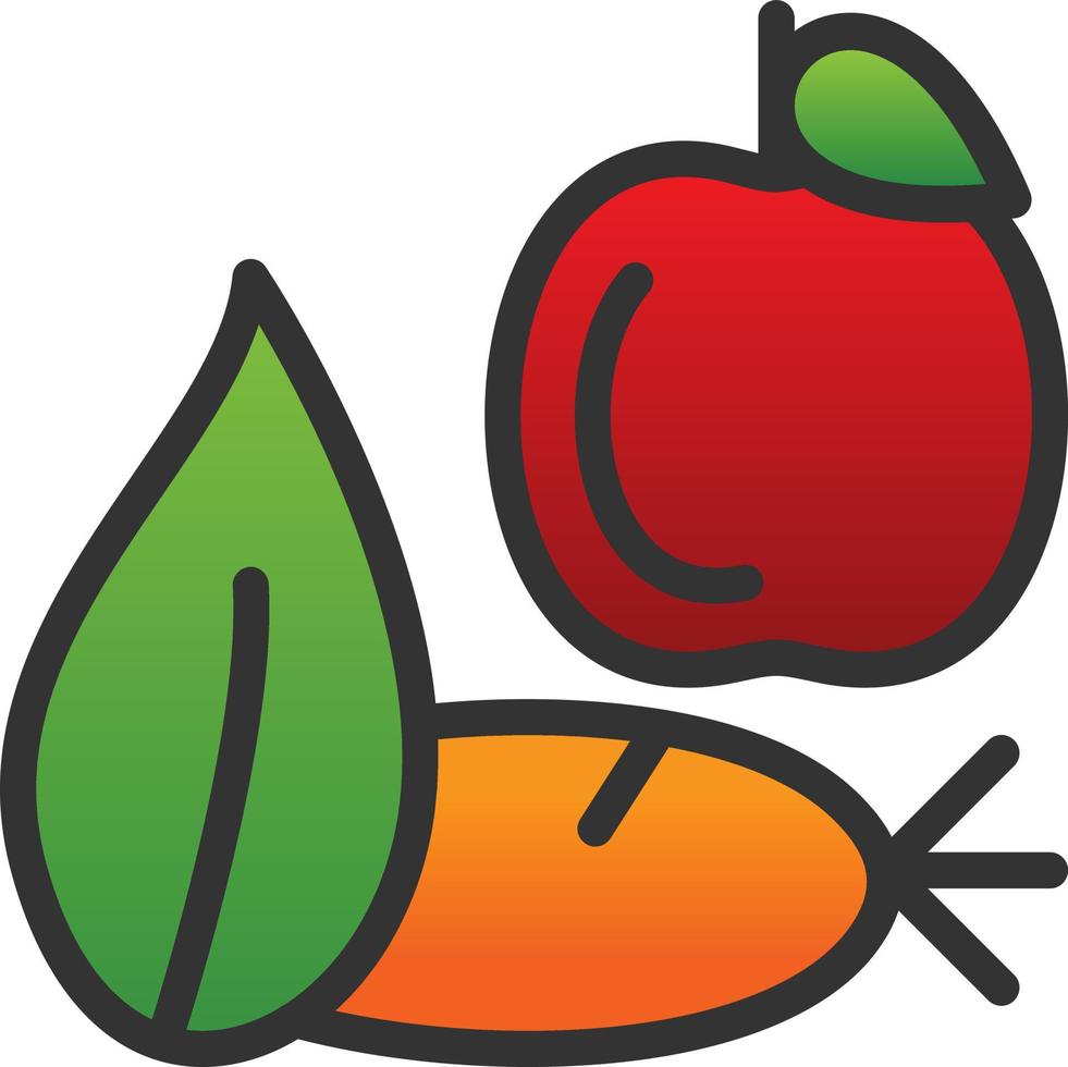 Healthy Food Vector Icon Design