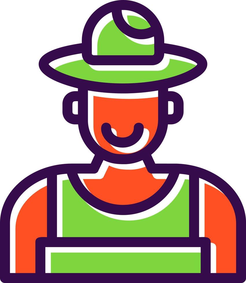Farmer Vector Icon Design