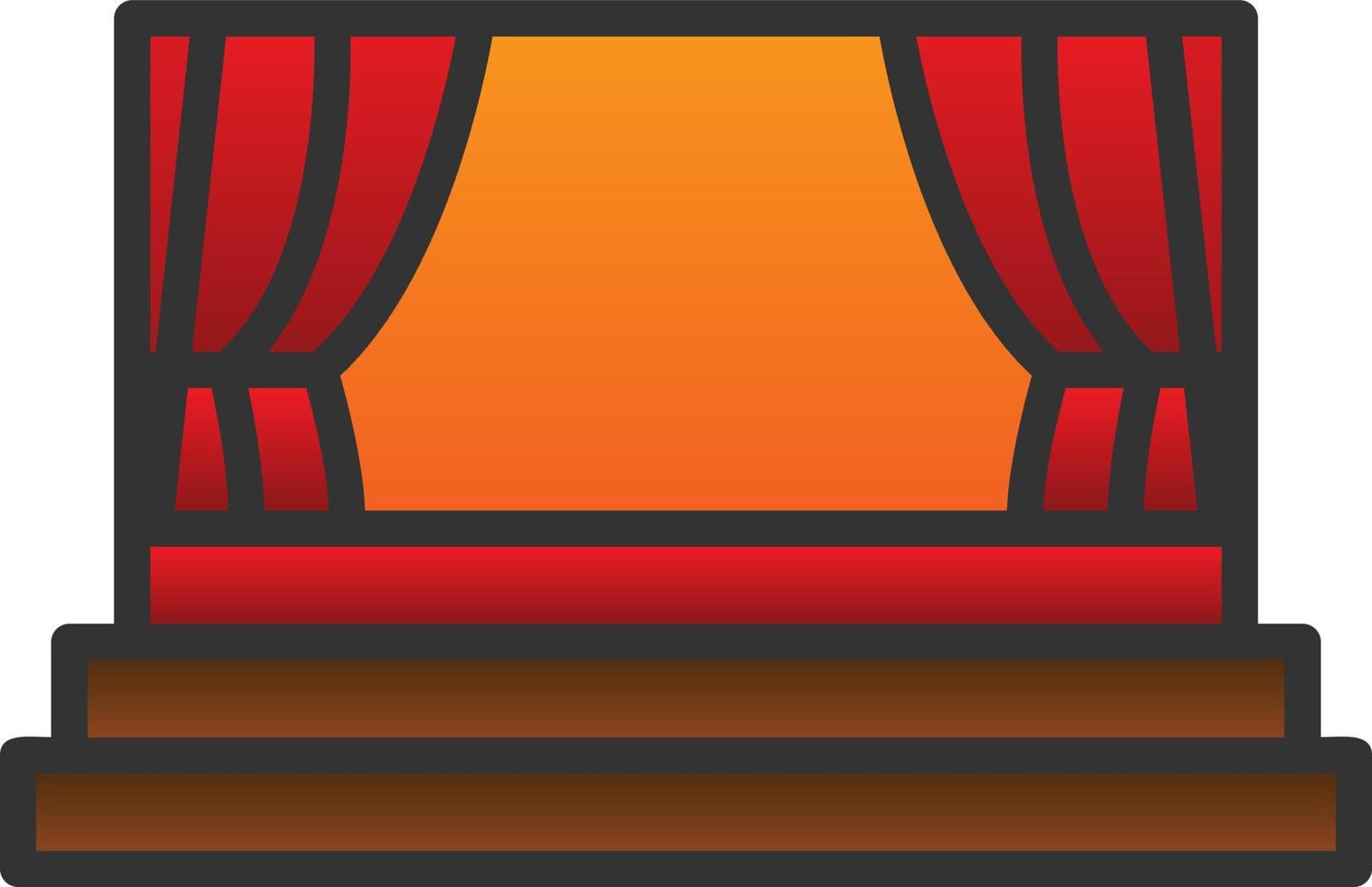 Stage Vector Icon Design