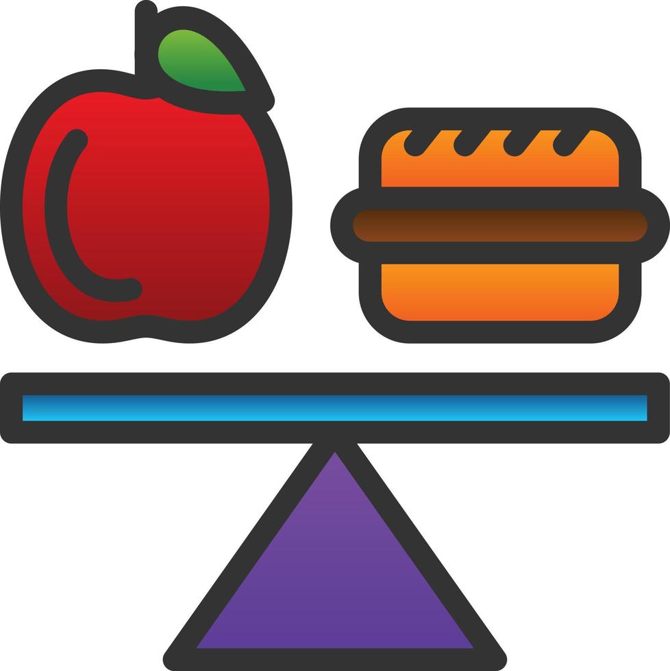 Balanced Diet Vector Icon Design