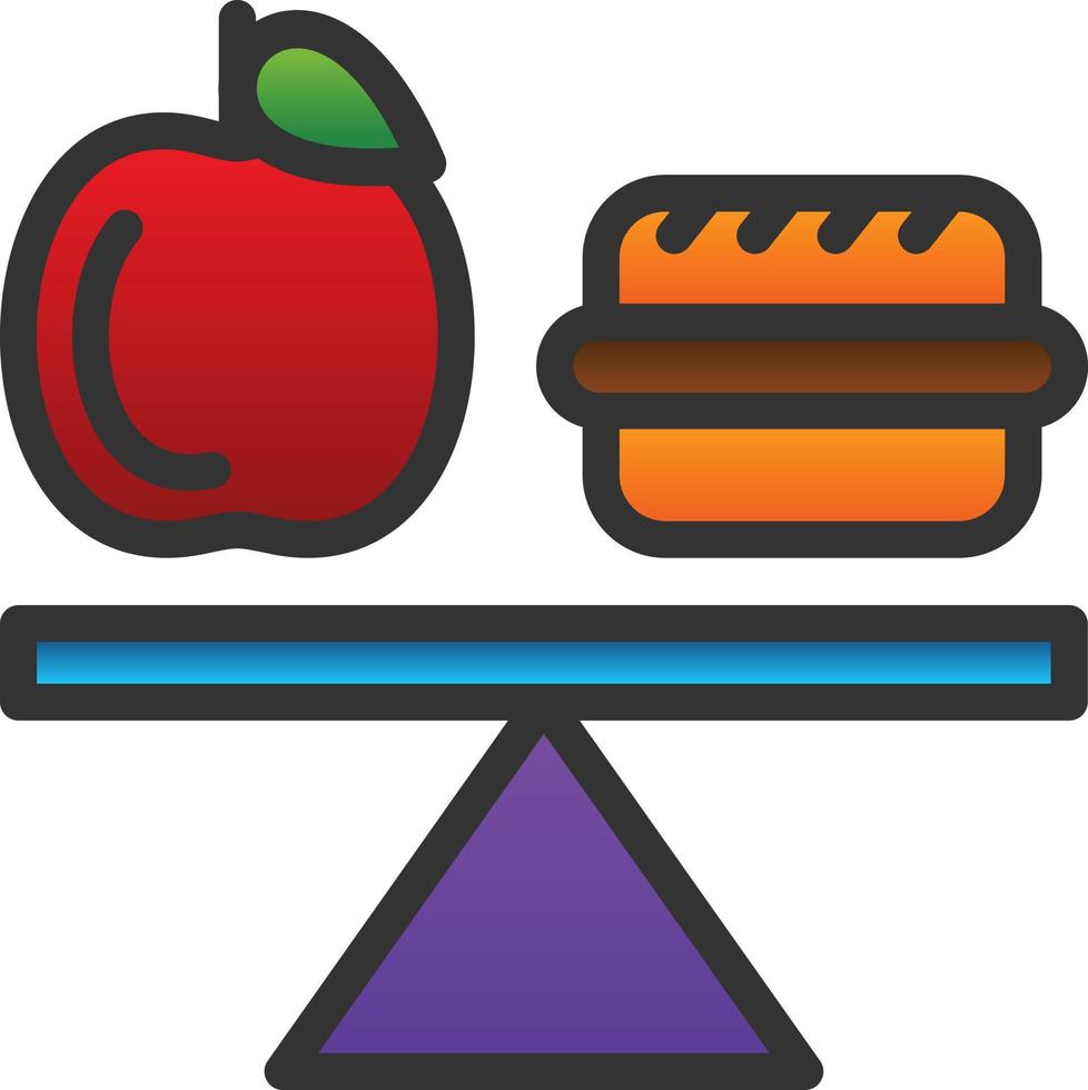Balanced Diet Vector Icon Design