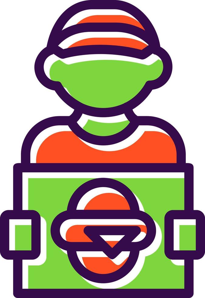 Delivery Man Vector Icon Design