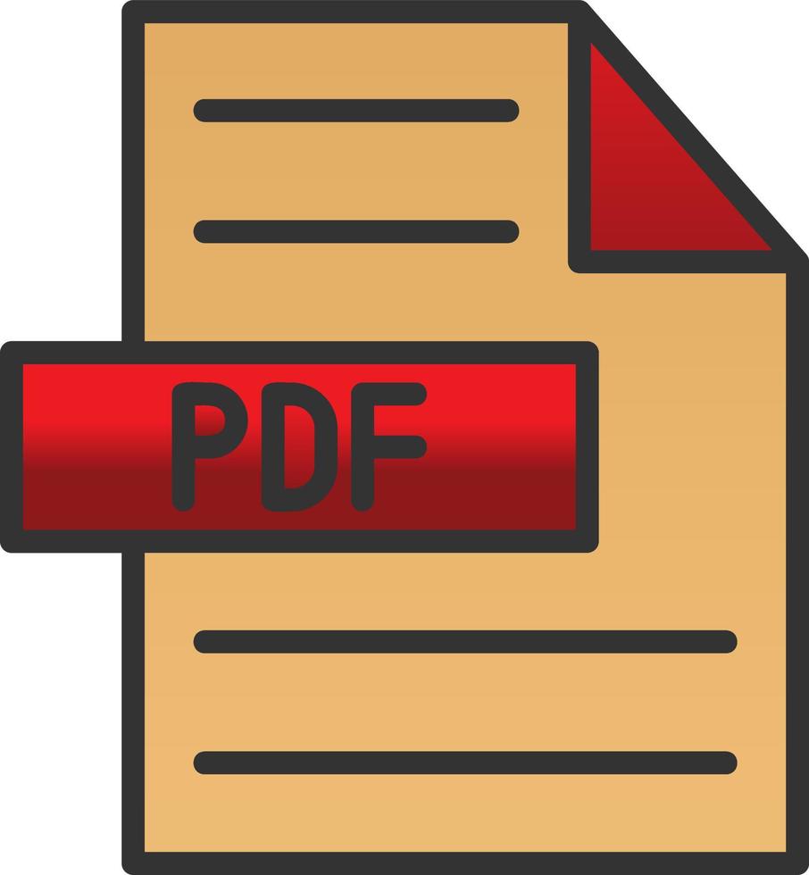 diseño de icono de vector de pdf