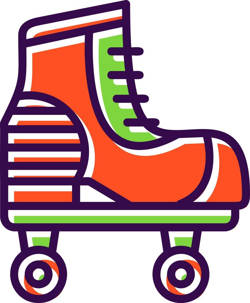 Roller Skate Vector Icon Design