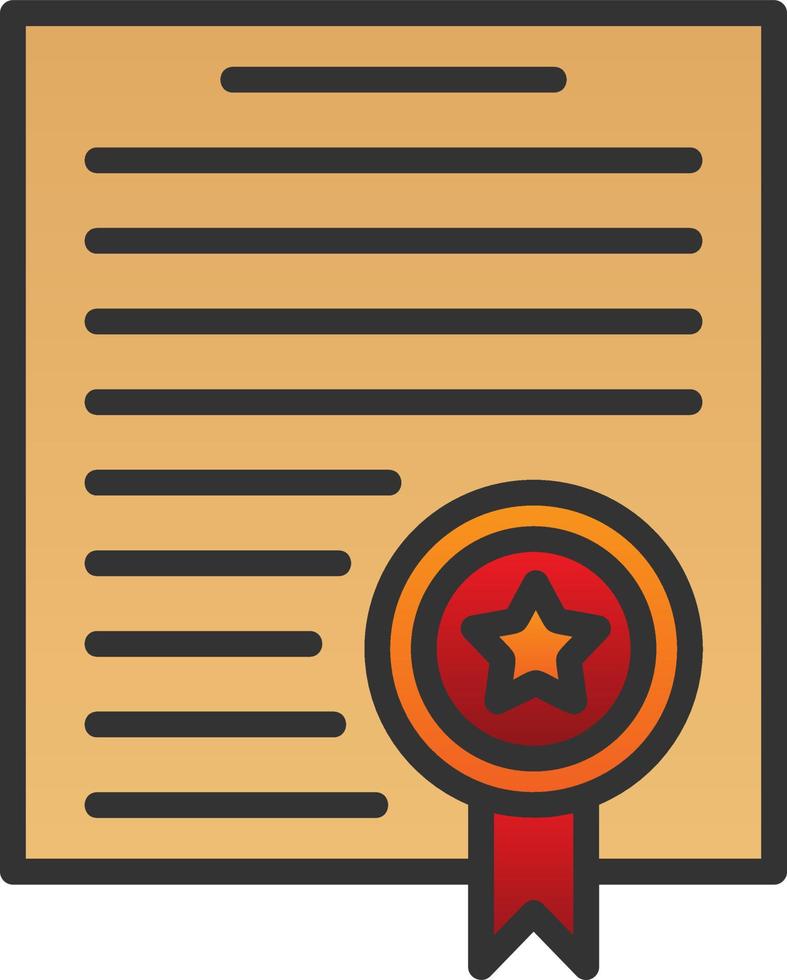 Certificate Vector Icon Design