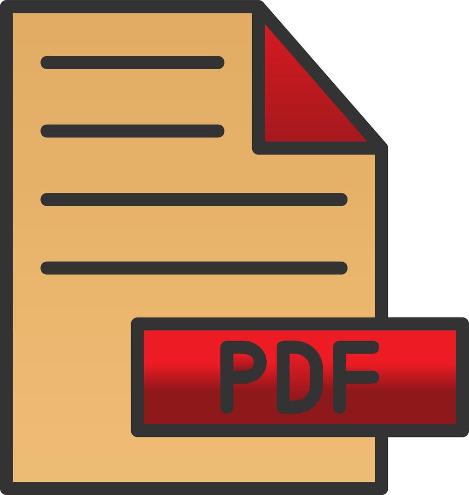 diseño de icono de vector de pdf