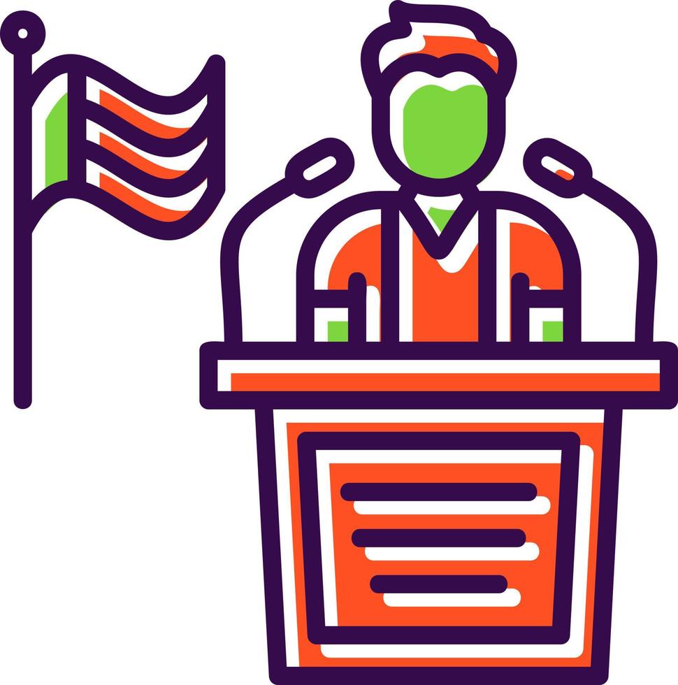 Politician Vector Icon Design