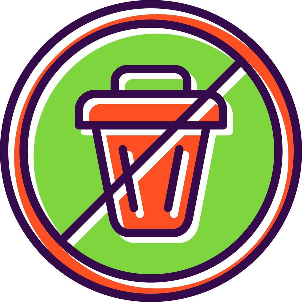 No Littering Vector Icon Design