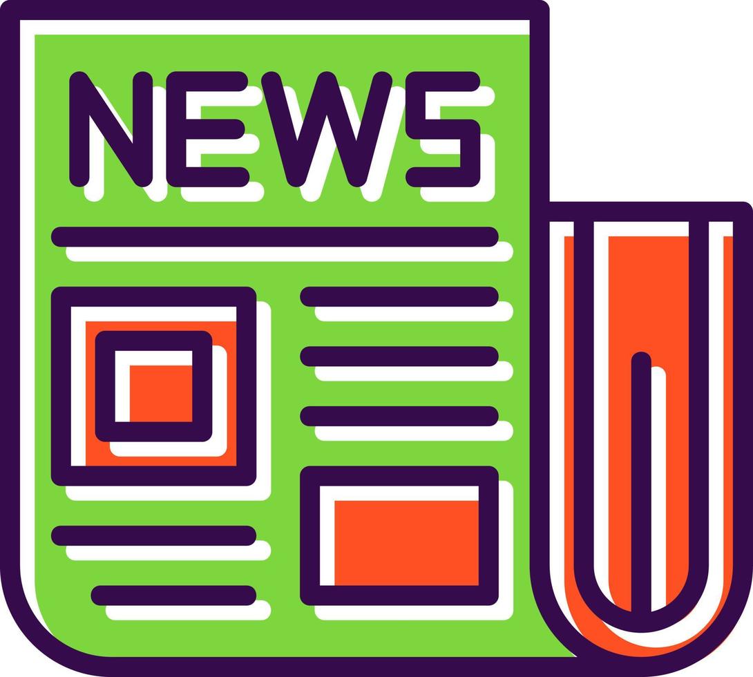 Newspaper Vector Icon Design