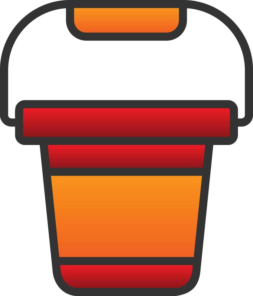Pail Vector Icon Design