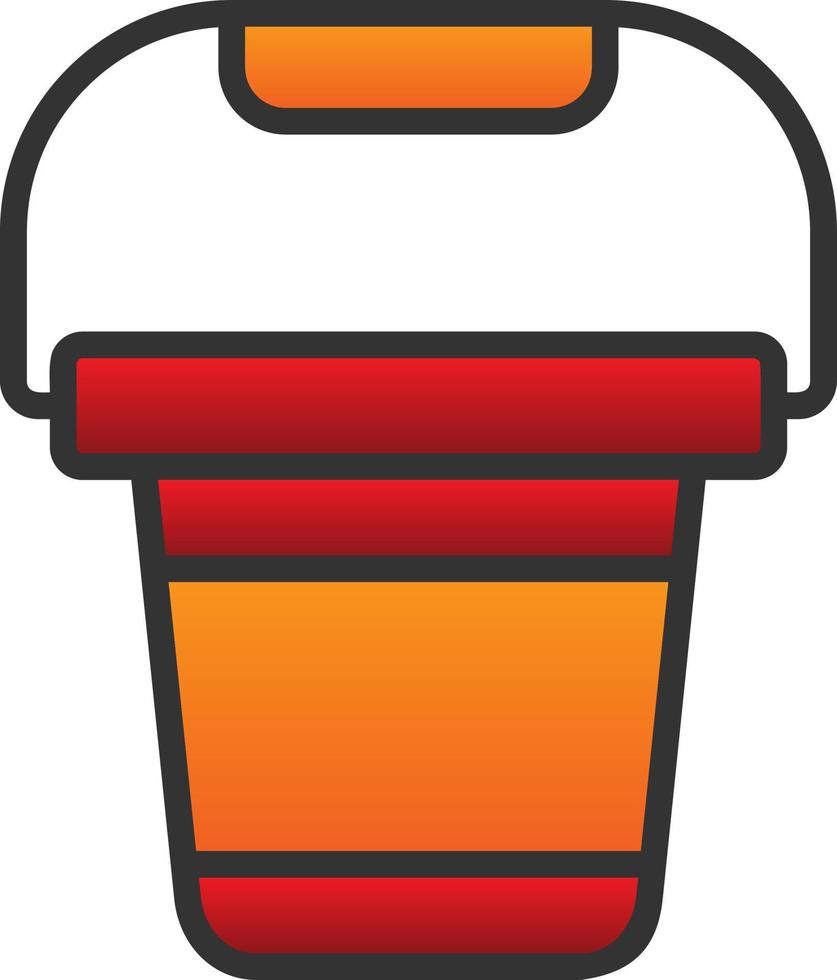 Pail Vector Icon Design