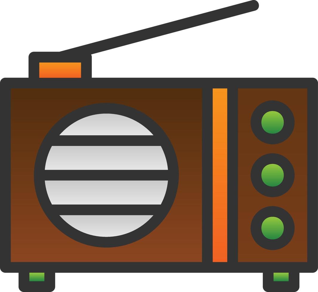 Radio Vector Icon Design