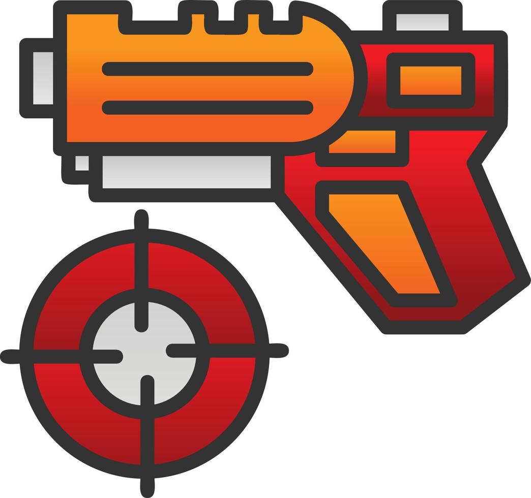 diseño de icono de vector de juego de tiro