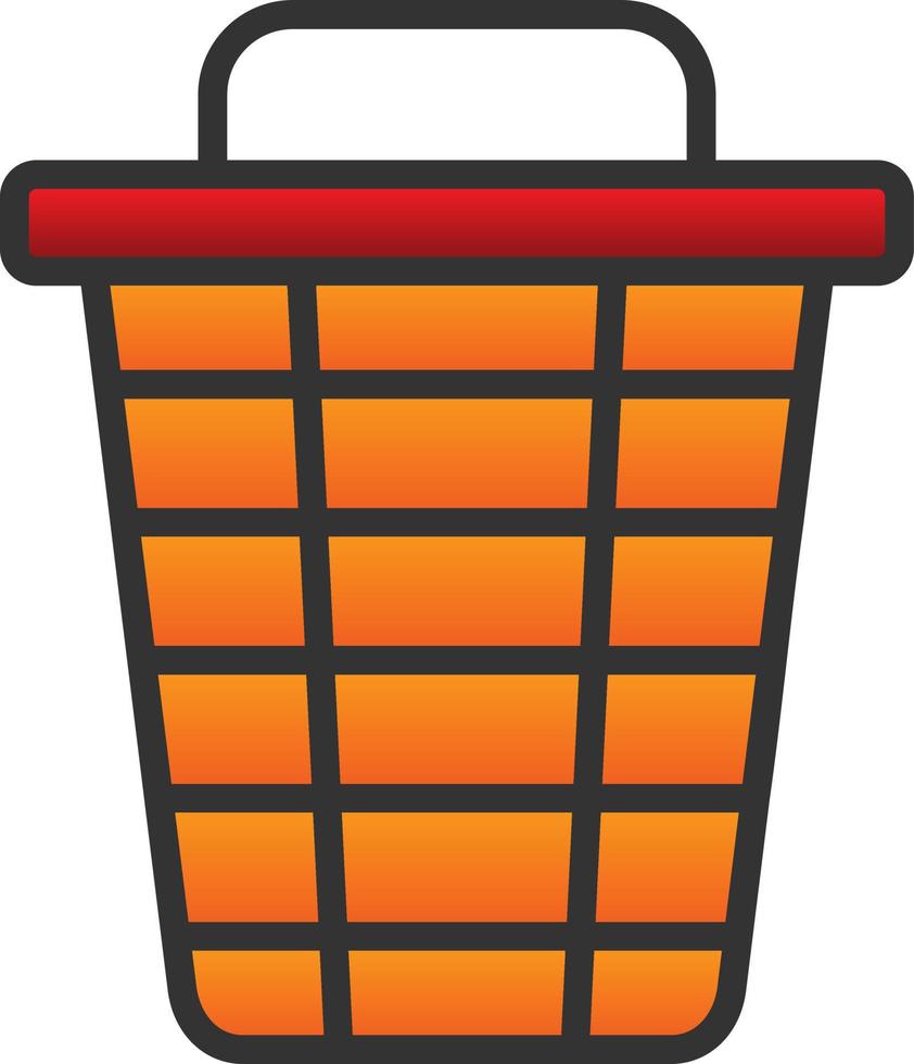 Trash Bin Vector Icon Design