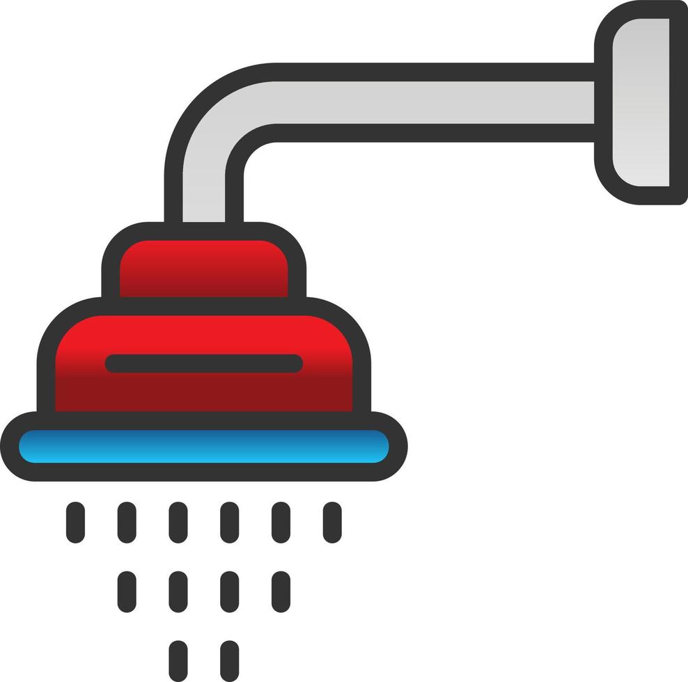 Shower Head Vector Icon Design