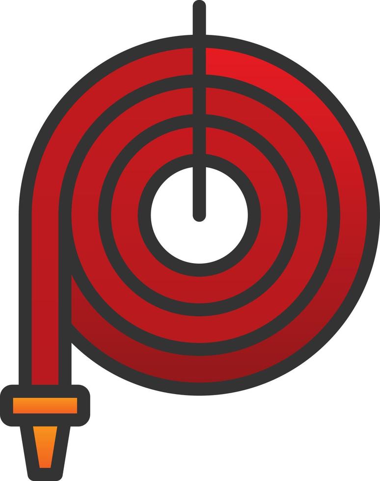 Water Hose Vector Icon Design