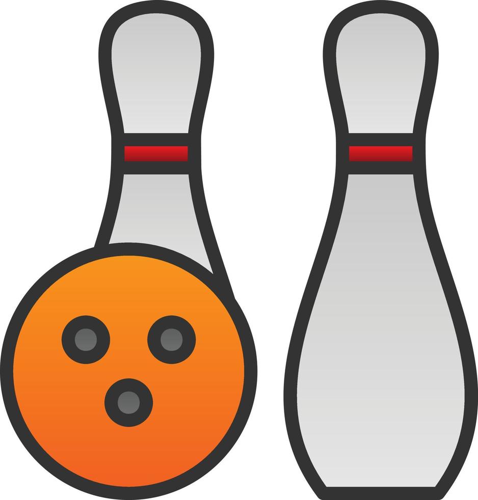 Bowling Vector Icon Design