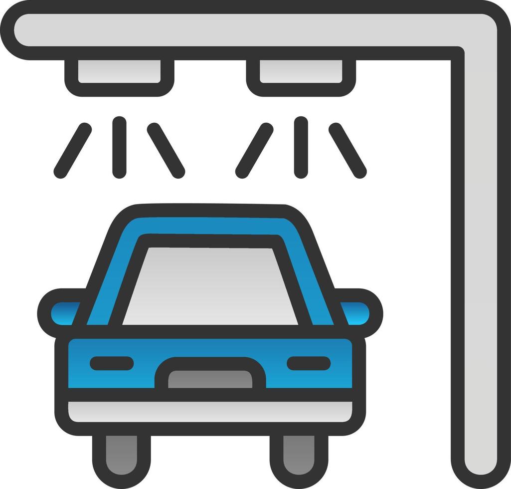 Car Wash Vector Icon Design