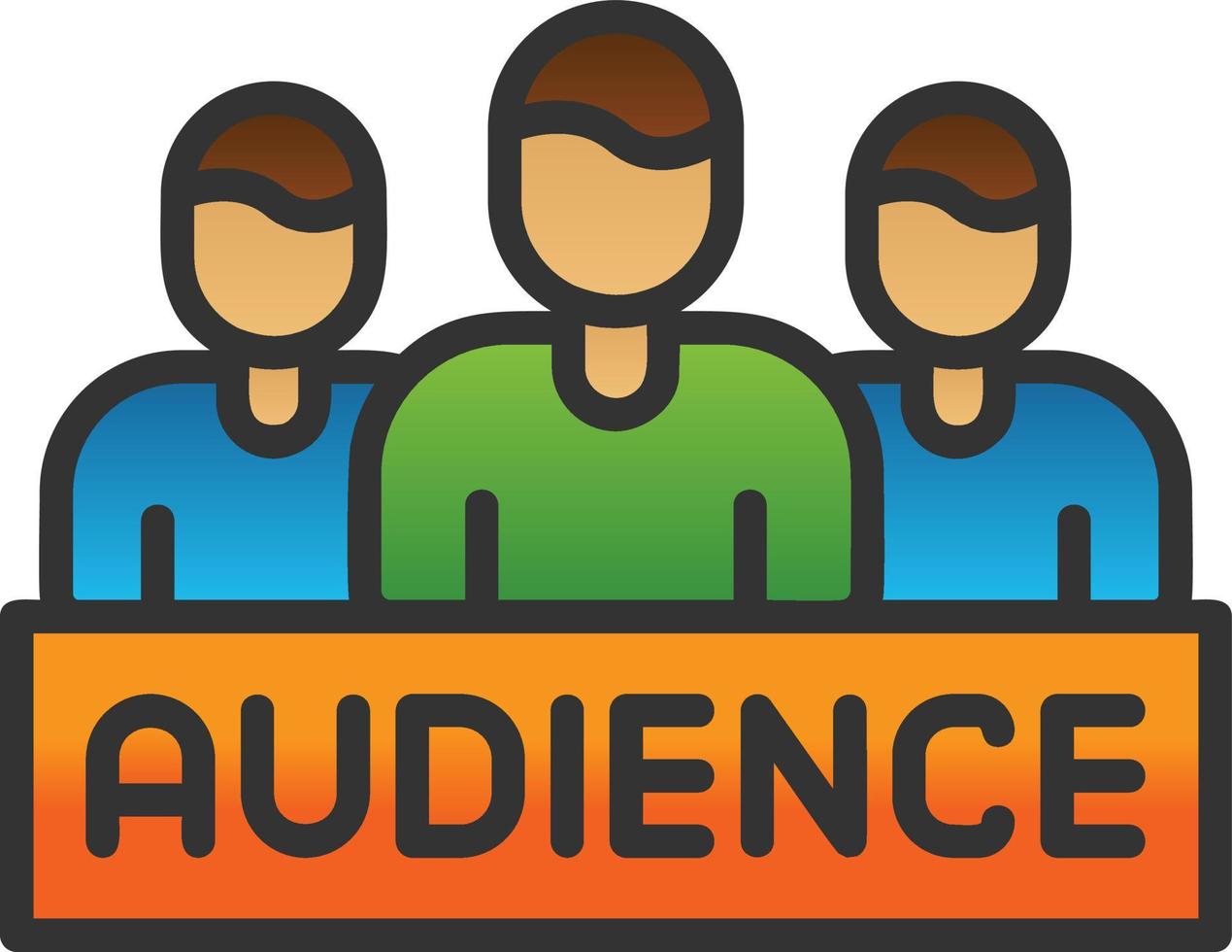 Audience Vector Icon Design