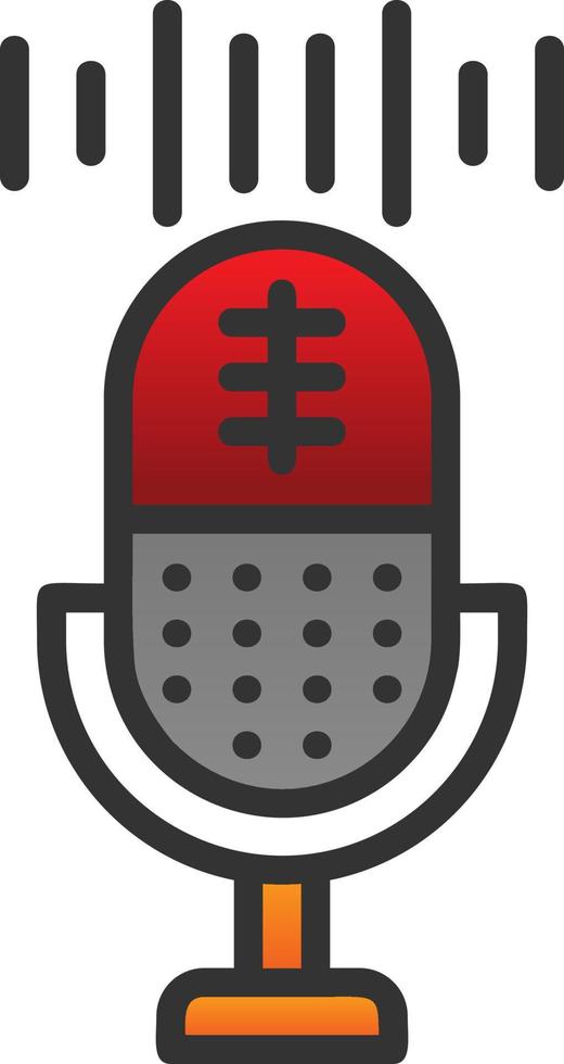 Voice Recording Vector Icon Design