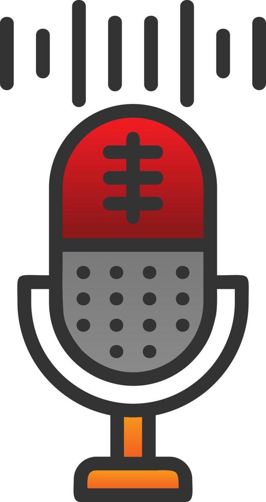 Voice Recording Vector Icon Design